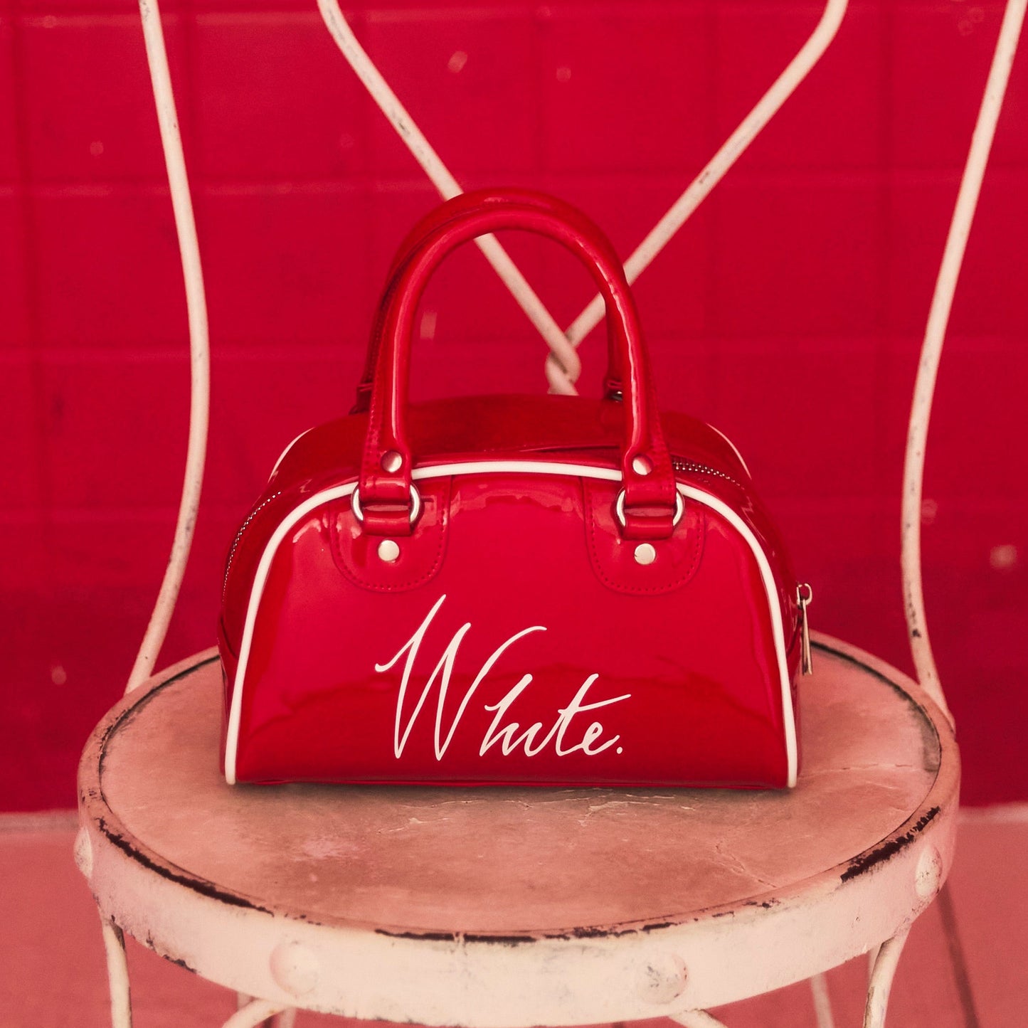 SHIROSE "Mini Boston bag"〜Boy friend〜【Boy friend】(Red)